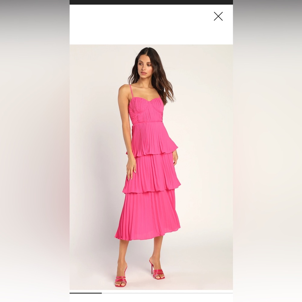 Lulus pink cocktail dress
